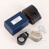 10/20/30x เครื่องประดับเครื่องประดับ Loup LED UV 21 มม. เลนส์ทริปเปิลเลนส์แก้วออพติคอลพ็อกเก็ตอัญมณี