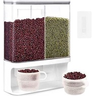 壁掛式穀物分配器、3000ml 米分配器、多功能洗衣粉分配器、小米、黑米、大豆、堅果、穀物穀物分配器