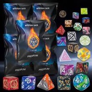 7pcs/Set Random Polyhedral Dice - Mysterious Dice Set, Surprise Bag Dice, Assorted Styles, Random D&