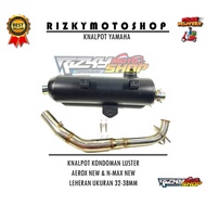 MESIN CONDOMAN EXHAUST DRILL-BORAN AEROX NEW N-MAX NMAX NEW RZ PRO/ CAN REQUEST NECK SIZE AND ENGINE