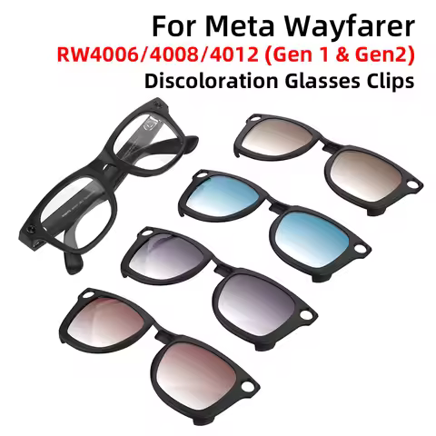 Hibloks Gradient Clip For Ray-Ban Meta Wayfarer & Gen2 RW4012/RW4006 Size M 50-22 Smart Glasses Matt