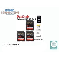 Sandisk Extreme Pro SD Card 64GB/128GB/256GB (200MB/s)(Limited Lifetime Warranty)