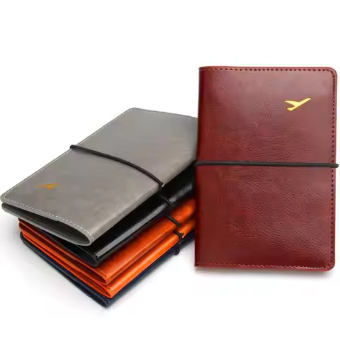 Ultra Lightweight Flight Passport Cover Elastic Band Passport Case Strap Ticket Holder Id Card Holde