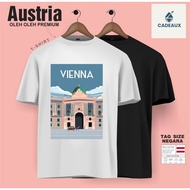 AUSTRIA VIENNA SOUVENIR T-Shirt Cotton Combed 24s SOUVENIR PREMIUM GIFT