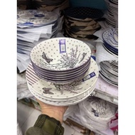 BUTTER FLY PLATE SET 6 PCS 8 INCHES SOUP 6 PCS 6 INCHES BOWl