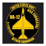 US Navy A-4 Skyhawk VA-12 series 1 Cutting Sticker