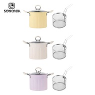 SONONIA 3L Deep Fryer, Japanese Tempura Deep Fryer with Basket, Deep Fryer for Home, Restaurant, And