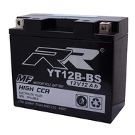 RR YT12B-BS แบตเตอรี่ BIG BIKE RR Ducati 795 796 821ขนาด 12V 12Ah สำหรับรถจักรยานยนต์นำเข้า บิ๊กไบค์ (BigBike) Ducati ขนาด 150× 69X 130 มม แบตเตอรี่แห้ง (RR)