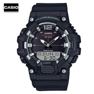 Velashop นาฬิกาข้อมือผู้ชายคาสิโอ Casio Standard สายเรซิน รุ่น HDC-700-1AVDF - สีดำ, HDC-700-1A, HDC-700, HDC700