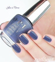 พร้อมส่ง OPI Infinite Shine - Less is Norse ยาทาเล็บเนื้อครีม สีน้ำเงินเข้มนัวๆ สวยมาก มือขาวเท้าขาวน้าาา  แท้  💯%