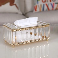 1 Pcs Family Seat Type Rock Crystal Tissue Boxes Living Room Tea Table Restaurant Multifunctional Cr