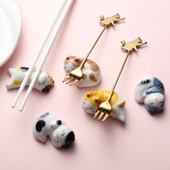 Cute Animal Ceramic Cat Ornaments Chopstick Holders Chopstick Rests Chopstick Pillows Hotel Tablewar