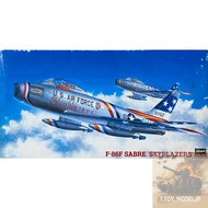 Hasegawa 1/48 F-86F Sabre 'Skyblazers' Old Box Fighter Aircraft Model World War Assembled
