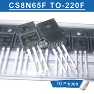 10pcs CS8N65F TO-220F CS8N65FA9H CS 8N65F 8N65 TO220F 8A/650V N-channel MOSFET Transistor new origin