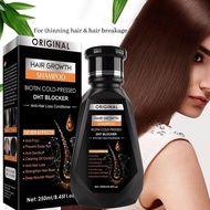 Hair Growth Essential Oil Biotin Cold-Pressed DHT Blocker และ Hair Growth Shampoo ครีมนวดผมป้องกันผม