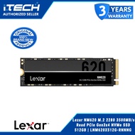 Lexar NM620 M.2 2280 3500MB/s Read PCIe Gen3x4 NVMe SSD - 512GB | LNM620X512G-RNNNG