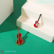 ANEMONE Guitar Enamel Pin, Electric Guitar Alloy Retro Violin Pins, Creative Vintage Jewelry Concert Piano Brooch Concert Gift