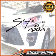 Perodua AXIA Style Car Sticker