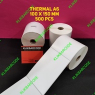 Stiker label Resi Thermal 100x150 mm / 100 x 150 mm / 100x150mm 500pcs