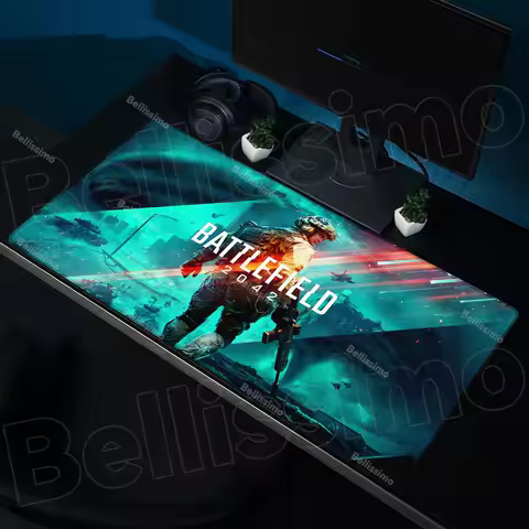 Cool Game B-Battlefield 6 Mouse Pad Accessory Decoration Desk Mat Large Non-slip Anti-fray Keyboard 