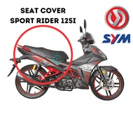 SEAT COVER MOTOR FULL BLACK SARUNG SEAT MOTOR KULIT SEAT MOTOR SYM SPORT RIDER 125I SPORT RIDER 125