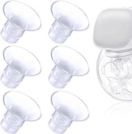 6PCS Flange Insert 15mm Compatible with Momcozy S9/S9 Pro/S12/S12 Pro/Spectra/Elvie/Medela/Willow, Universal Flange Insert for Wearable/Manual Breast Pump, Reduce Tunnel Down to Correct Size