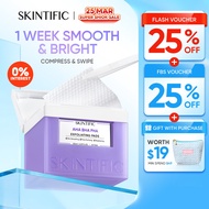 [Best Seller] SKINTIFIC AHA BHA PHA Exfoliating Toner Pads 130ml for Pore Purifying & Skin Smooth & 