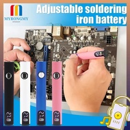 MYRONGMY Mini Soldering Iron Kit, Adjustable Voltage 510 Thread Battery Electric Soldering Iron, Adj