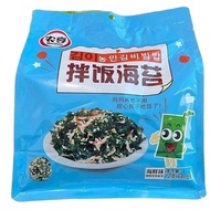 สาหร่าย สาหร่ายเกาหลี สาหร่ายโรยข้าว สาหร่ายปรุงรส ผสมงาขาว bibimbap seaweed with shrimp 72 g