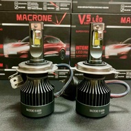 Lampu led mobil Grandmax headlamp H4 LED MACRONE V55 6000K Garansi 1tahun