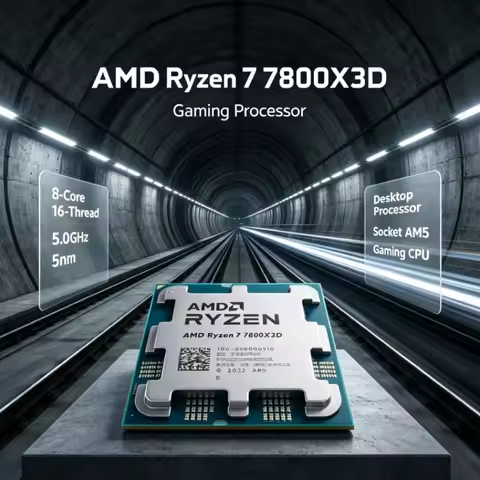 AMD R7 7800X3D Ryzen 7 CPU 8-Core 16-Thread 5.0GHz 5nm 96M Cache Socket AM5 Processor