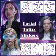 Tattoo Cosplay Lightning Makeup Stickers Z7