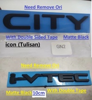 New HONDA CITY GN2 GN5 Hatchback Glossy Black / Matte Black Emblems Logo