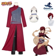 Anime NARUTO cosplay Gaara Cosplay Costume  Men Women Ninja Uniform Gourd Bag Gaara Wig Halloween Co