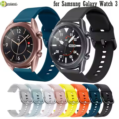 Watchband Silicone For Samsung Galaxy watch 3 45mm 41mm 42mm 46mm Strap Sport Smart Wristbands Brace
