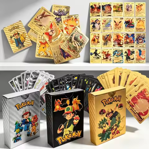 Pokémon TCG Charizard Gold Foil Cards 55 Pack English/Spanish VMAX GX Collectible