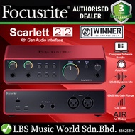 Focusrite Scarlett 2i2 4th Gen USB Recording Audio Interface (4th Generation)