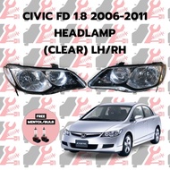 CIVIC FD 1.8 2006 2007 2008 2009 2010 2011 HEADLAMP (CLEAR)/LAMPU DEPAN CIVIC FD 1.8 2006 2007 2008 