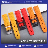 Apply To Breitling Rubber Watch Strap 22mm 24mm For Avenger Series