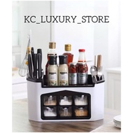 - Kc MULTIPURPOSE KITCHEN SPICE RACK 6 SEASON SPICE RACK PLASTIC SPICE RACK FOR OIL BOTTLE STORAGE K