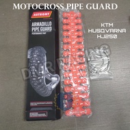 Motorcross Dirt Bike KTM HUSQVARNA HENGJIAN HJ250 KOSHINE Exhaust Pipe Guard for 2 Stroke