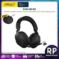 Jabra Evolve2 85 Wireless Professional Headset for Calls & Music with Advance Active Noise Cancellat