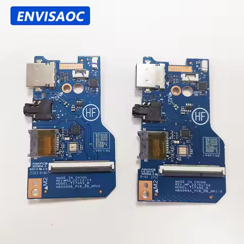 For Samsung GALAXY BOOK 2 NP750XED Laptop USB Jack Headphone Audio interface Port Board NB6099A BA83