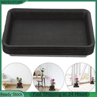 WAYDUSTORE 6 Pcs Flower Pot Tray Indoor Plant Pots House Plants Soil Block Trays for Indoors No Holes Plastic Catch Water Planter Plates to Potting Table Top Saucer