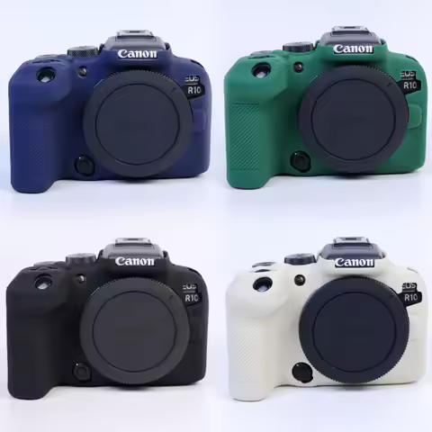 Anti-slip Silicone Case for Canon EOS R10 R50 Mini Vlog Camera Dustproof Shockproof Protective Skin 
