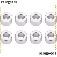 ROSEGOODS1 8Pcs Damper Spacer Washer, d2.6xD5x2 Aluminium Alloy Shock Absorber Spacer, Practical Silver Tone Flat Gasket for RC Model Car