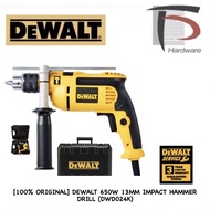 [100% ORIGINAL] DEWALT 650W 13MM IMPACT HAMMER DRILL (DWD024K)