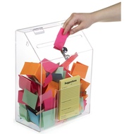 Mica ballot box, mica mailbox, mica mailbox, mica lottery box, with lock, Many sizes MS54022 Menumic