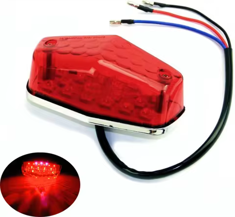 Motorcycle Rear Lamp Led License Plate Lucas Tail Lights For Triumph BSA Lucas 525 Scrambler For Hon