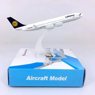 Airbus Accessories 340 Plane Model 16cm Lufthansa A340 Airplane 1:400 Diecast Metal Aircraft Toy Wit